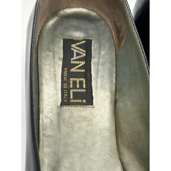 Van Eli Vintage Brown Block Heels Closed Toe Size 8M - Picture 2 of 10